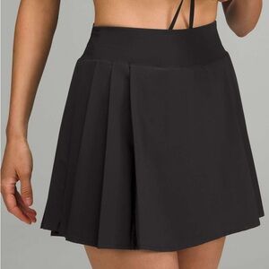 Lululemon Side-Pleat High-Rise Tennis Skirt Black